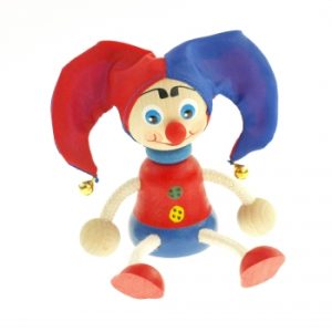 FIGURA DVORSKA LUDA PLAVO CRVENI